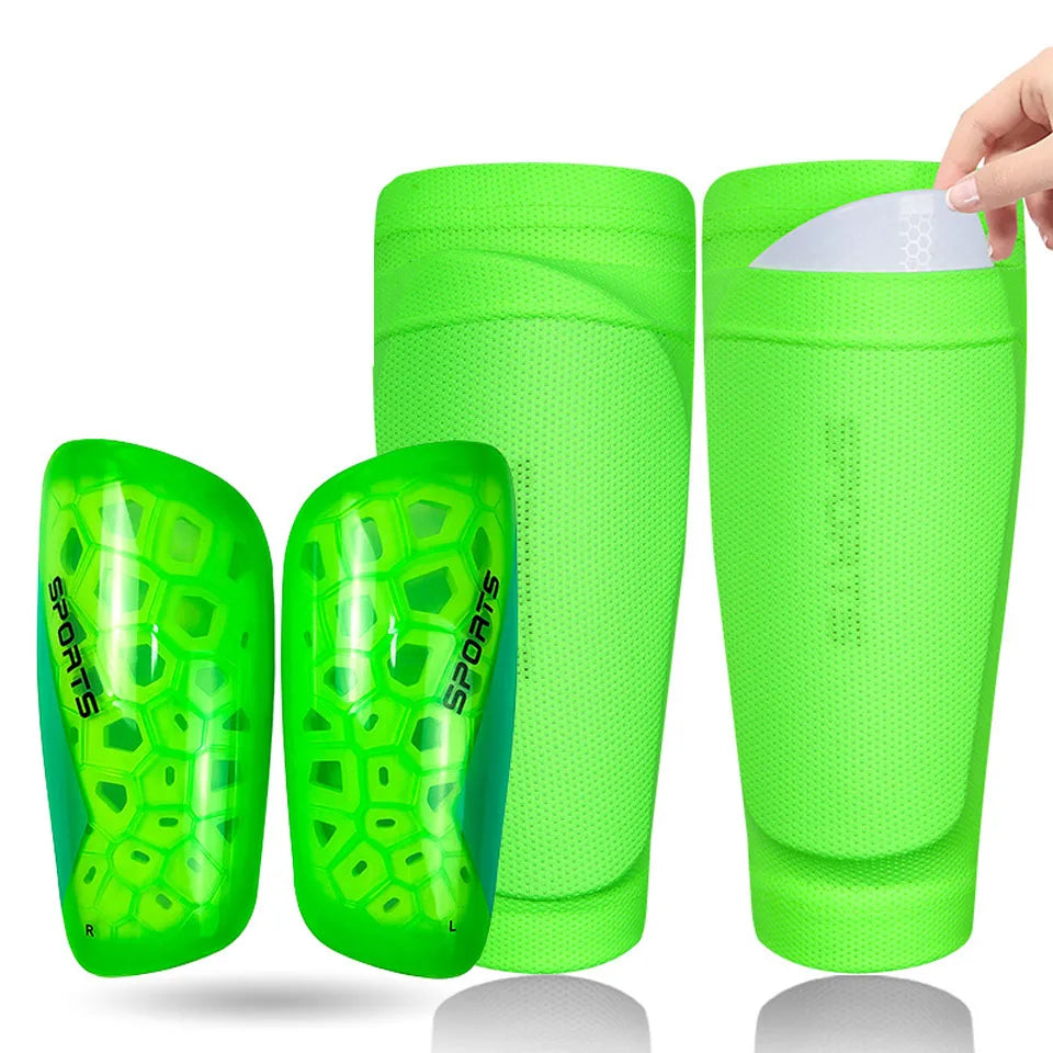 Lightweight Soccer Shin Guards With Sleeves For All Ages - ToylandEU