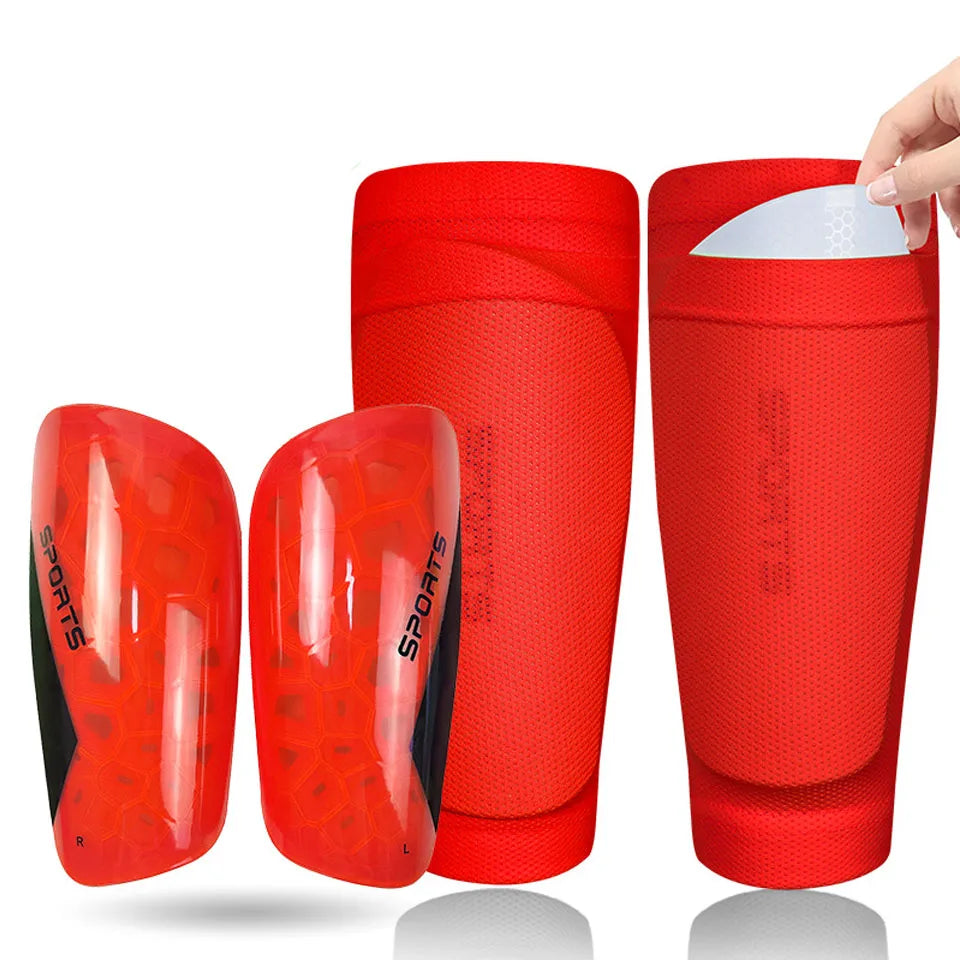 Lightweight Soccer Shin Guards With Sleeves For All Ages - ToylandEU
