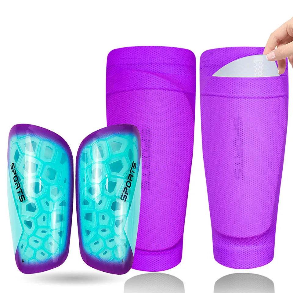 Lightweight Soccer Shin Guards With Sleeves For All Ages - ToylandEU