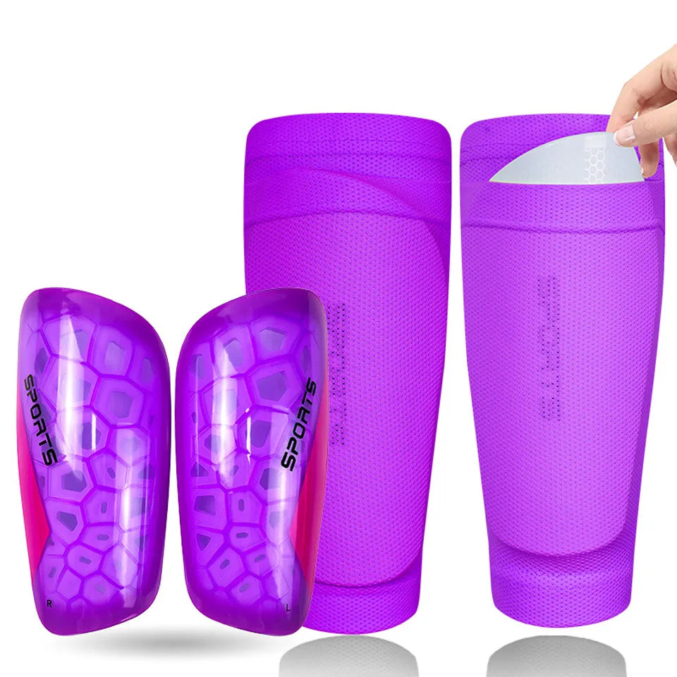 Lightweight Soccer Shin Guards With Sleeves For All Ages - ToylandEU