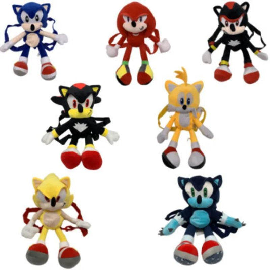 Lightweight Sonic The Hedgehog Plush Backpack - 45cm, Super Soft & Fun-filled - ToylandEU