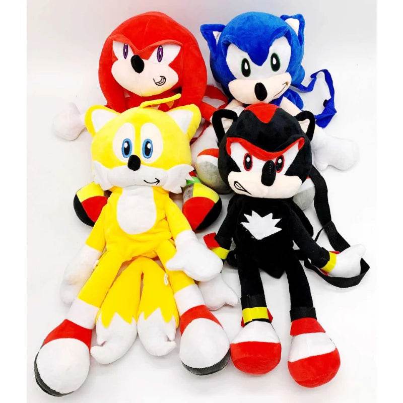 Lightweight Sonic The Hedgehog Plush Backpack - 45cm, Super Soft & Fun-filled - ToylandEU