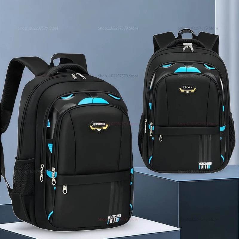 Lightweight Unisex School Backpack For Elementary Students Ages Six To Twelve Large Capacity Casual Preppy Style - ToylandEU