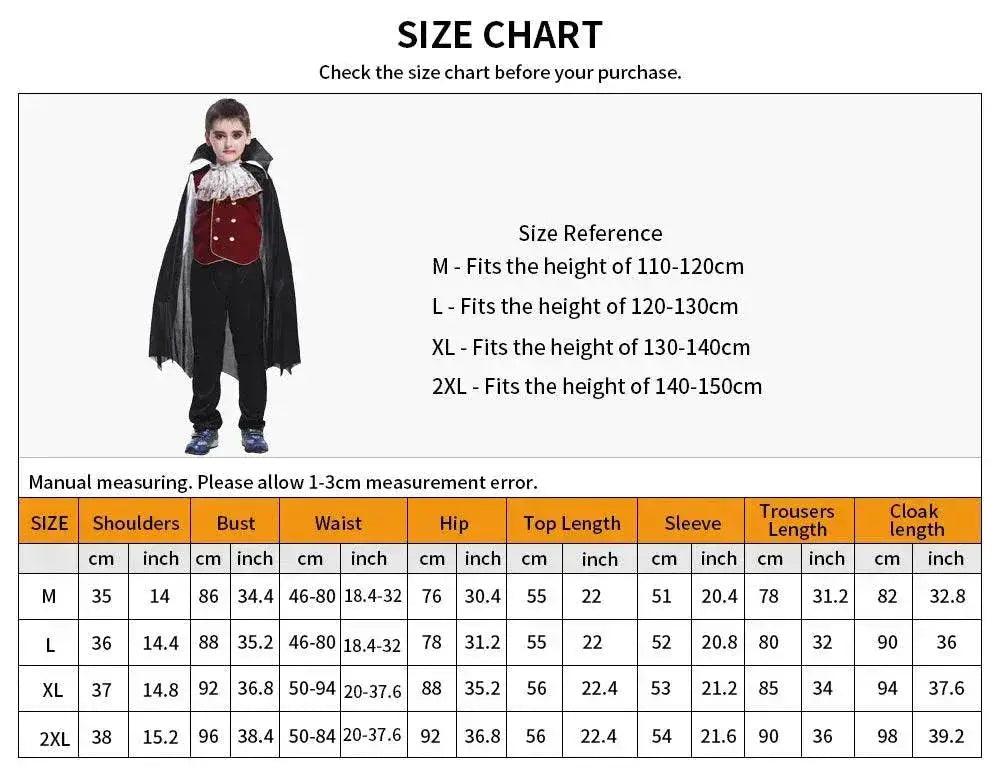  Lightweight Vampire Costume Cloak Set Toyland EU -  ToylandEU™
