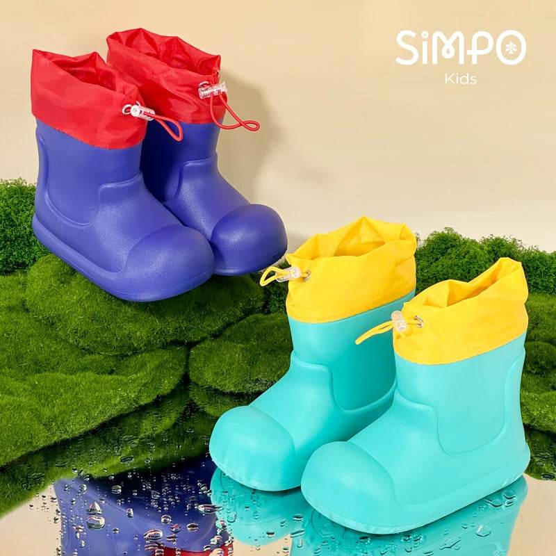 Lightweight Waterproof Rain Boots Elastic Band For Kids - ToylandEU