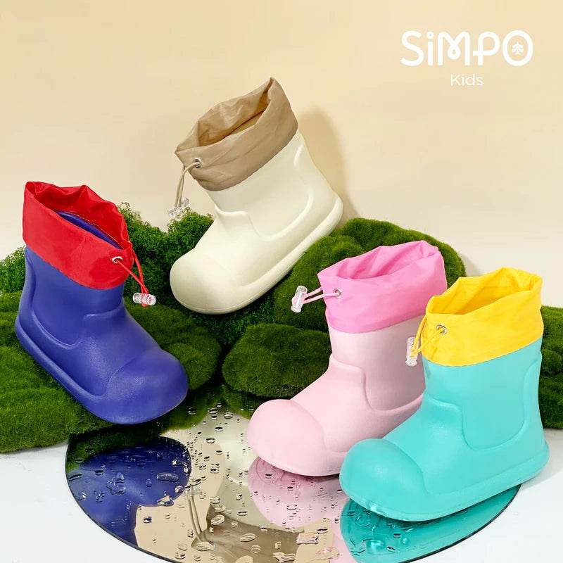 Lightweight Waterproof Rain Boots Elastic Band For Kids - ToylandEU