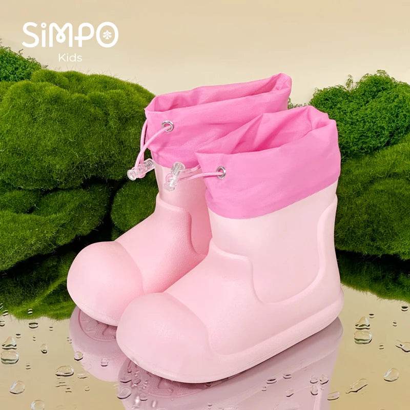 Lightweight Waterproof Rain Boots Elastic Band For Kids - ToylandEU