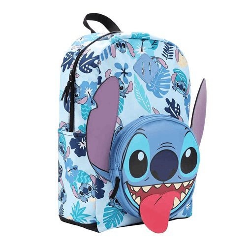 Lilo & Stitch Big Face Stitch 3D Backpack | 3D Ears And Tongue | Front Details | Disney Fans