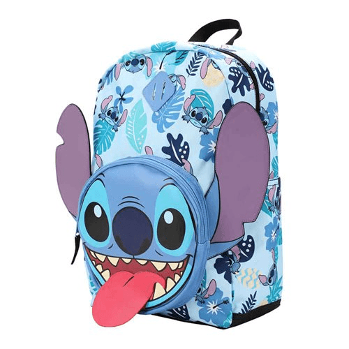 Lilo & Stitch Big Face Stitch 3D Backpack | 3D Ears And Tongue | Front Details | Disney Fans