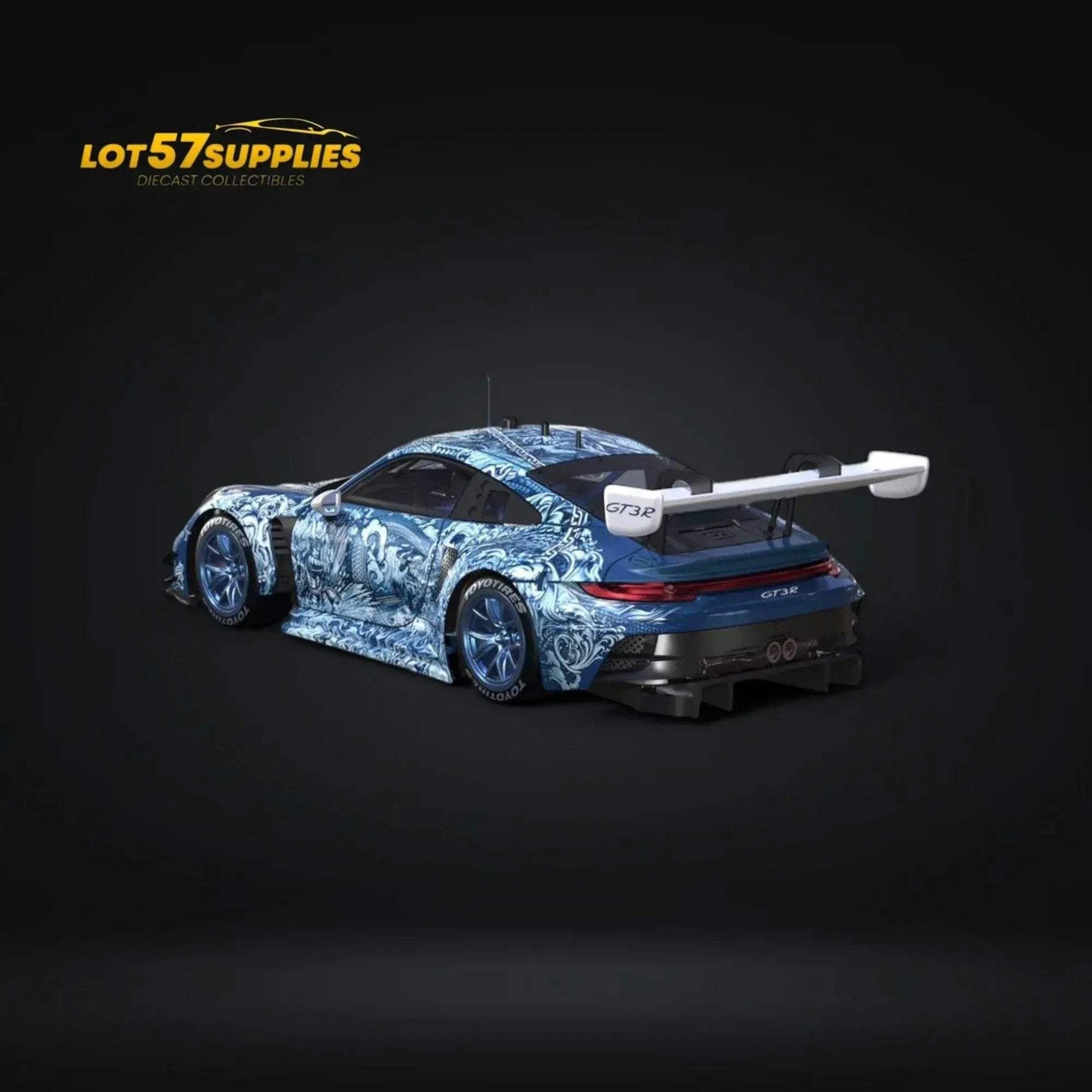 Limited Edition Green Ocean Porsche 911 GT3 R Diecast 1:64 - ToylandEU