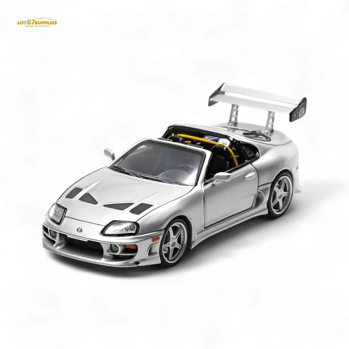 Limited Edition Toyota Supra Diecast Model Silver - ToylandEU