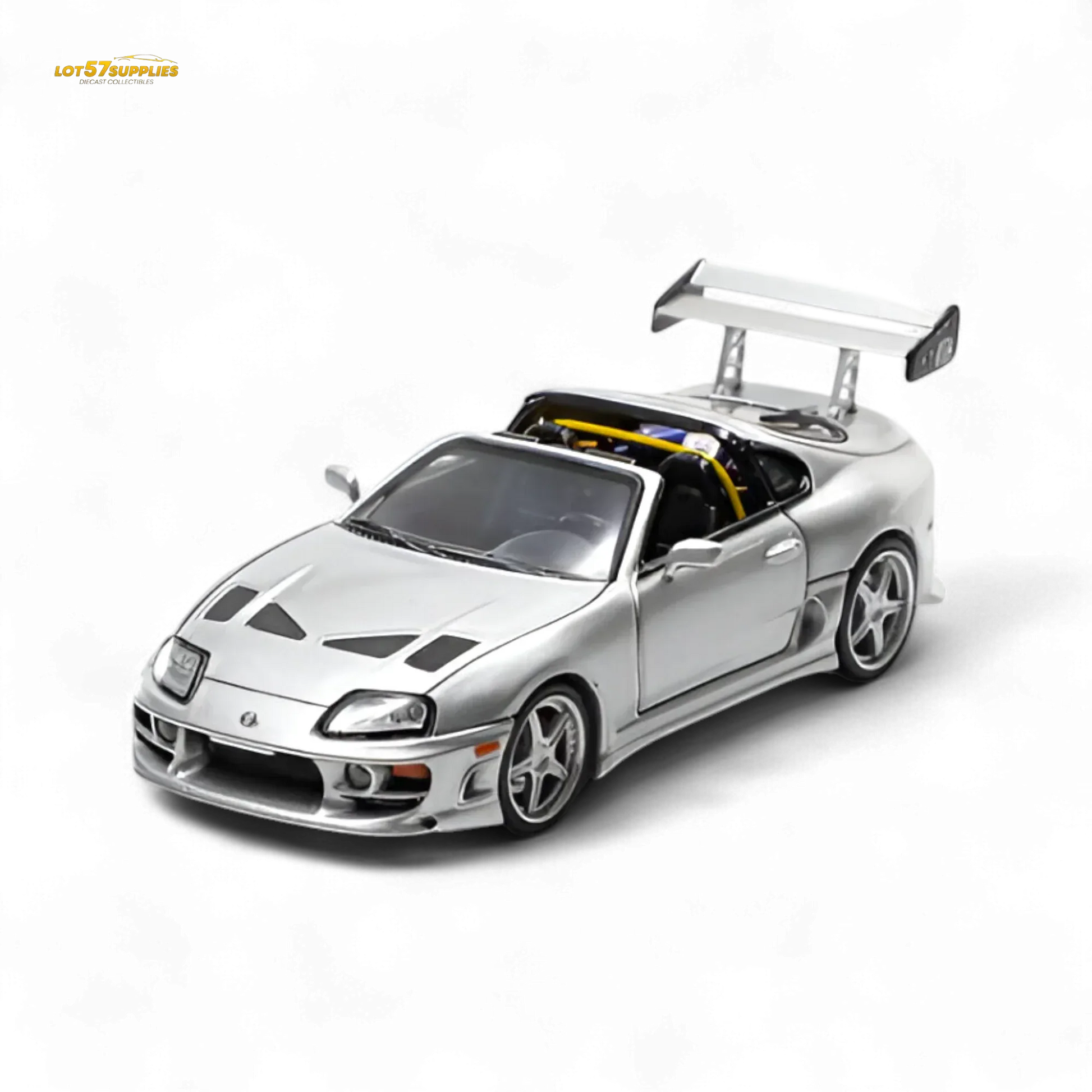 Limited Edition Toyota Supra Diecast Model Silver - ToylandEU