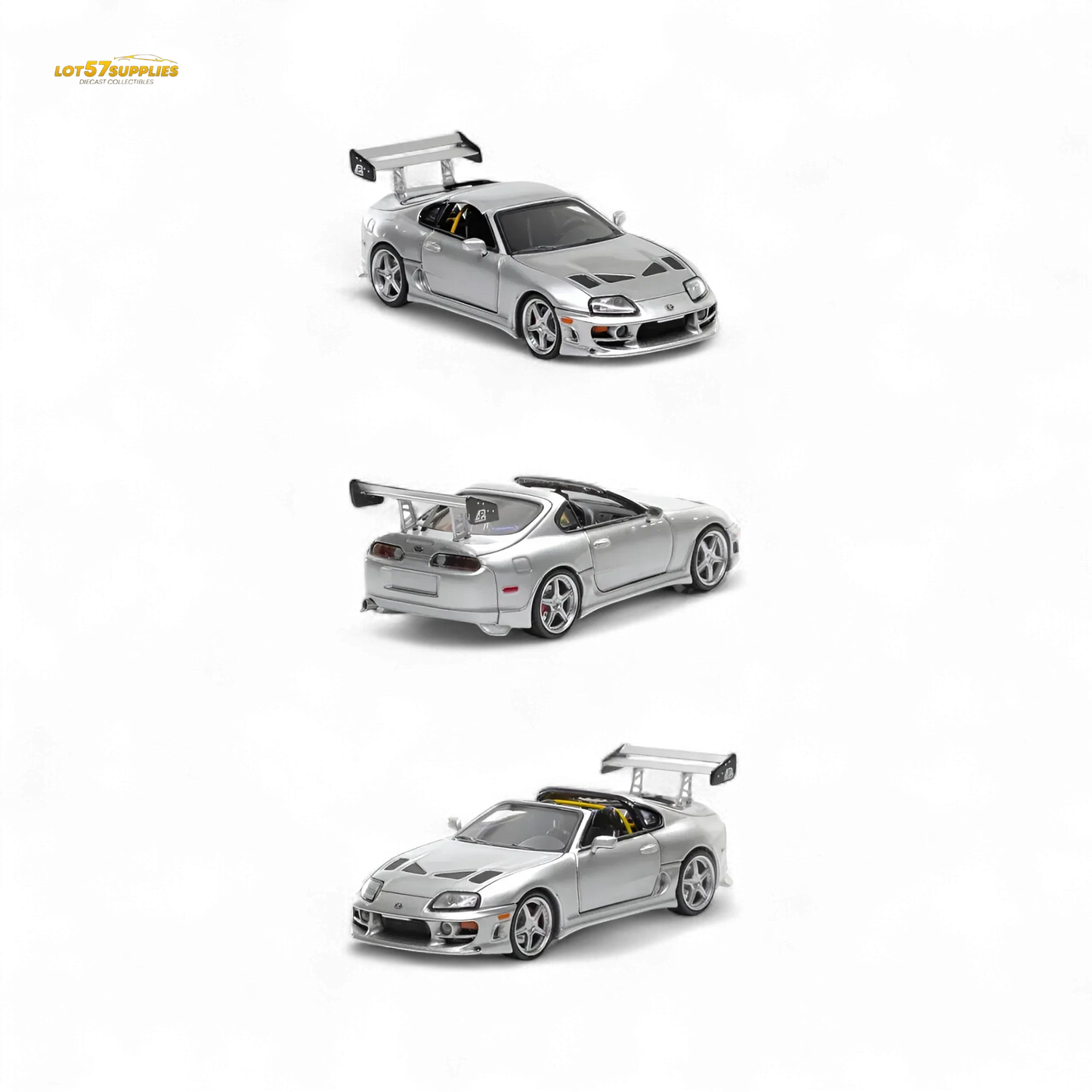 Limited Edition Toyota Supra Diecast Model Silver - ToylandEU