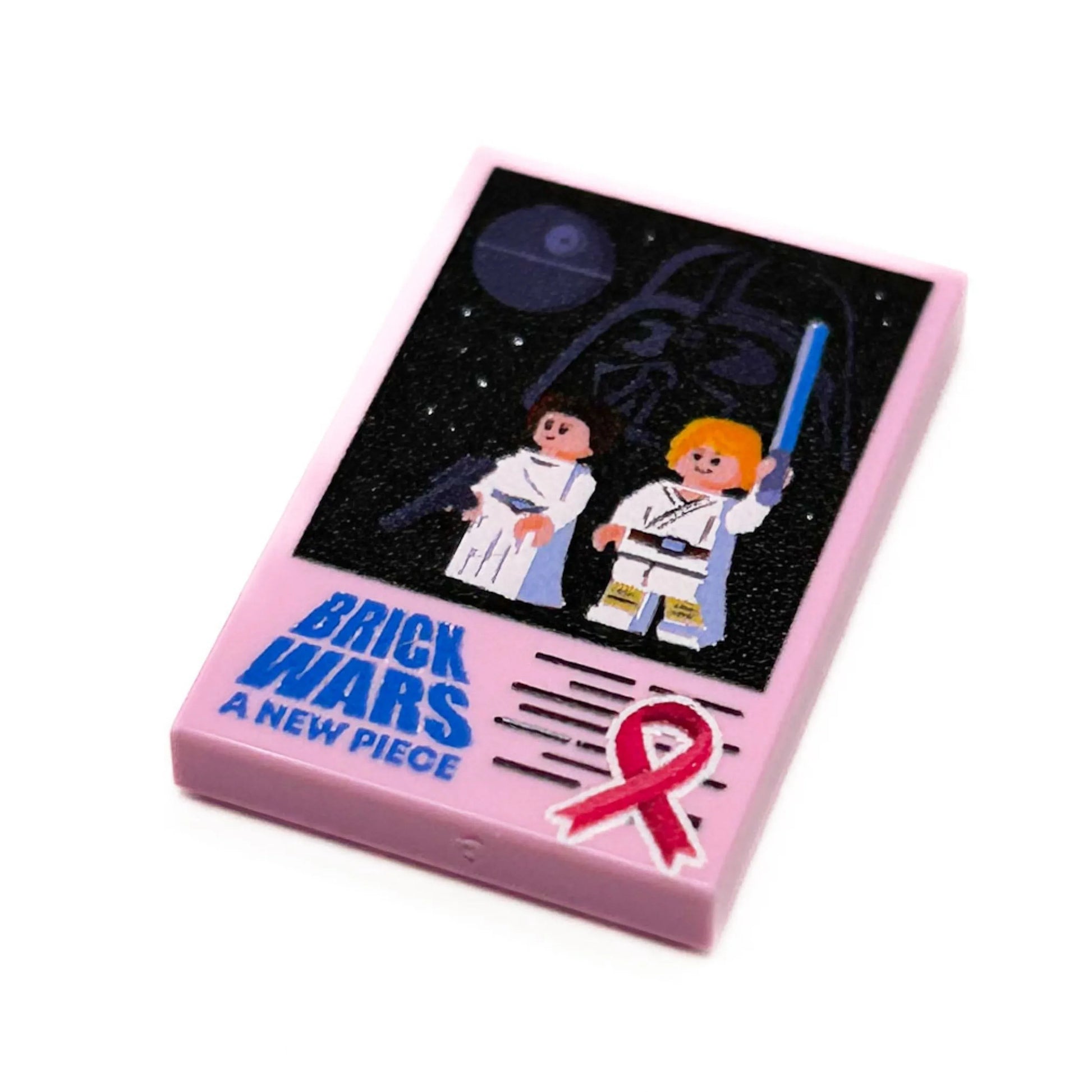 Pink Ribbon LEGO 2x3 Tile Cover For Breast Cancer Awareness - ToylandEU