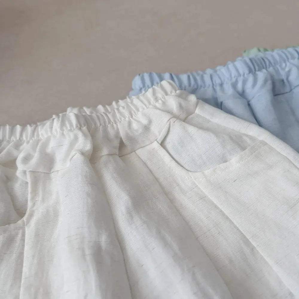  Linen Kids Loose Pants Breathable Summer Unisex Harem -  ToylandEU™