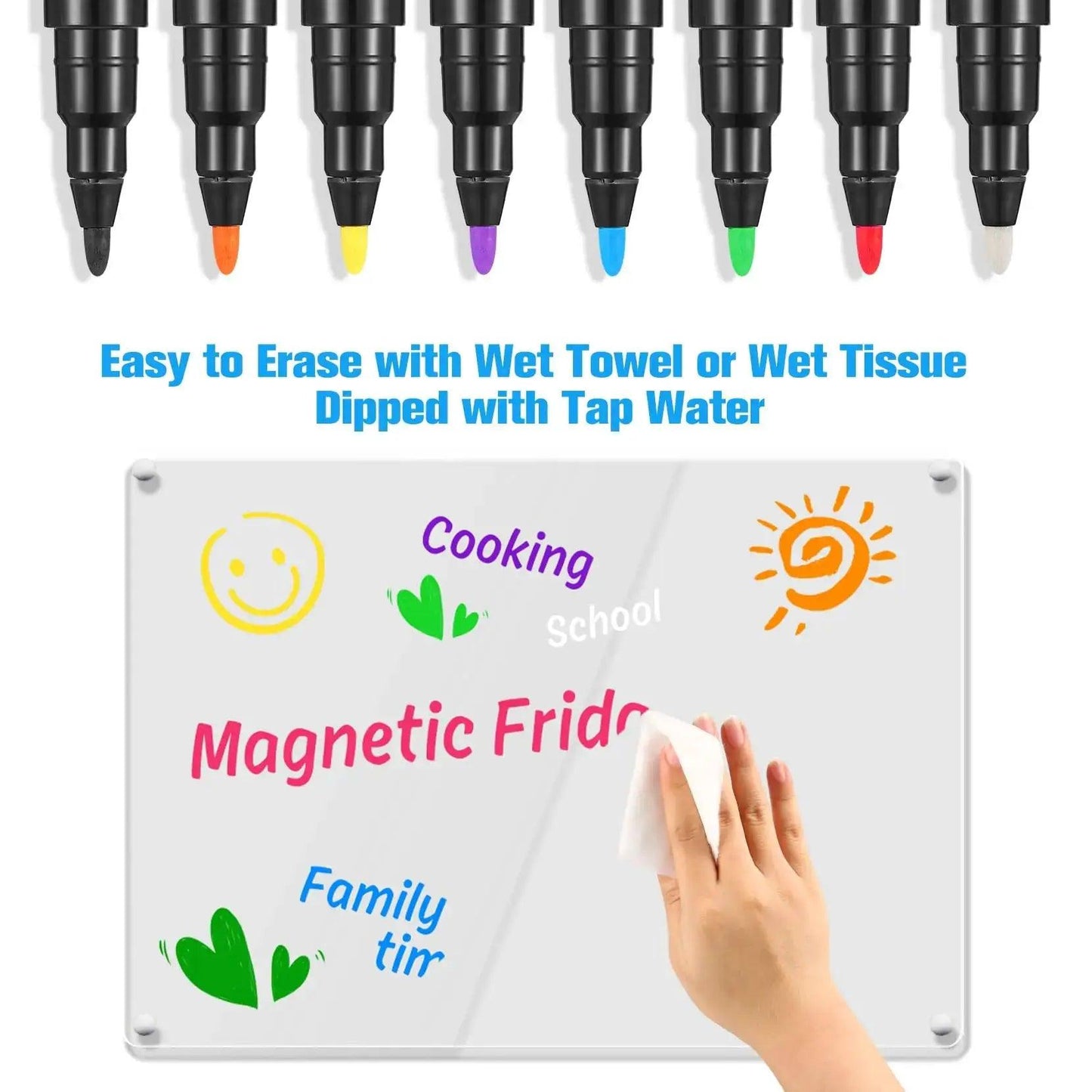  Liquid Chalk Markers Eight Color Vibrant Whiteboards -  ToylandEU™