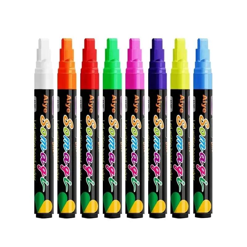  Liquid Chalk Markers Neon Washable 8 Color Set -  ToylandEU™