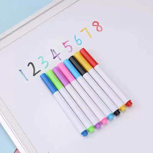 12pcs Colorful liquid chalk, dust-free erasable fluorescent light board pen, graffiti painting blackboard pen - ToylandEU