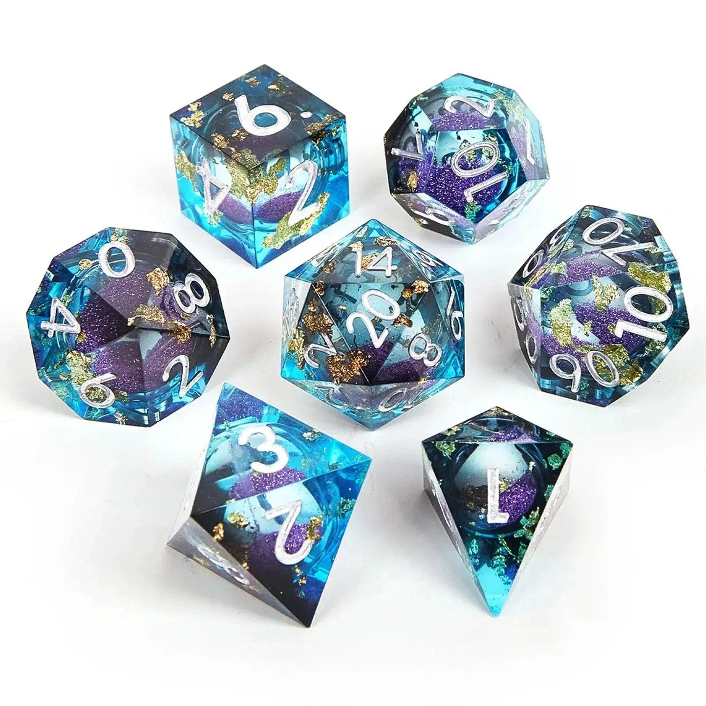  Liquid Resin Dice Set For RPG Play Sharp Edges -  ToylandEU™