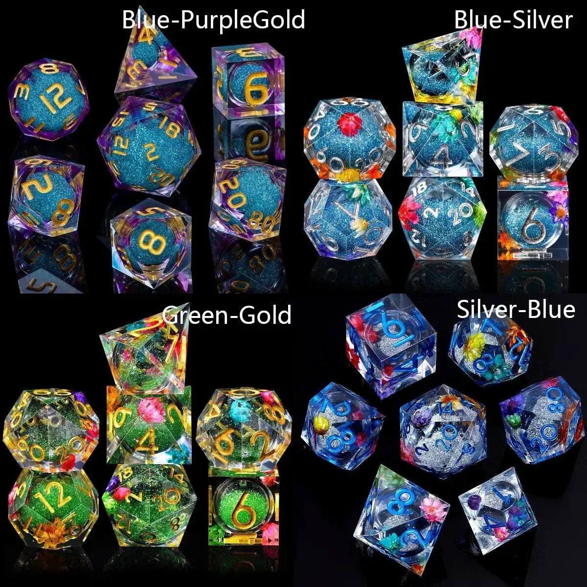 Liquid Resin Dice Set With Sharp Edges For RPG Play - ToylandEU