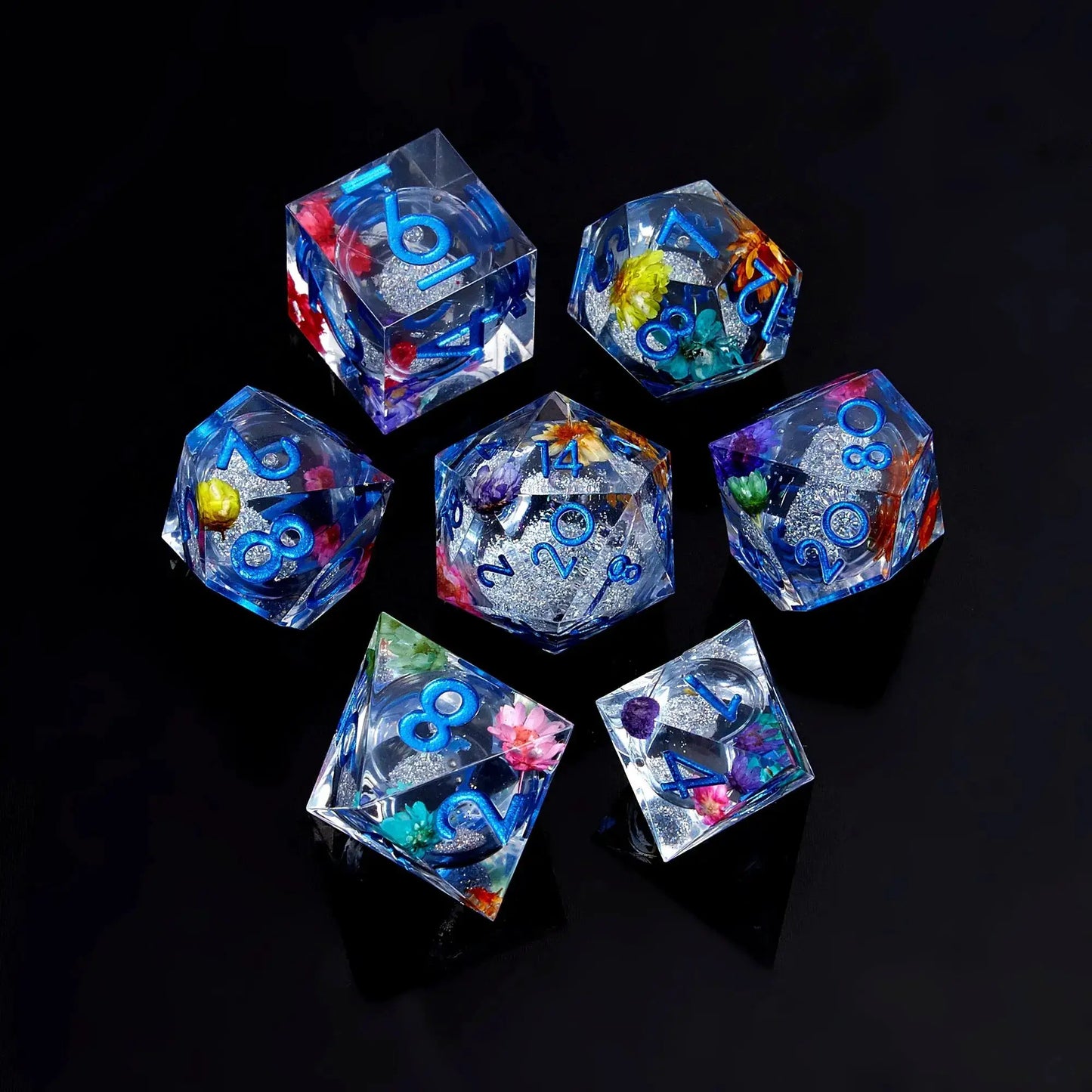 Liquid Resin Dice Set With Sharp Edges For RPG Play - ToylandEU