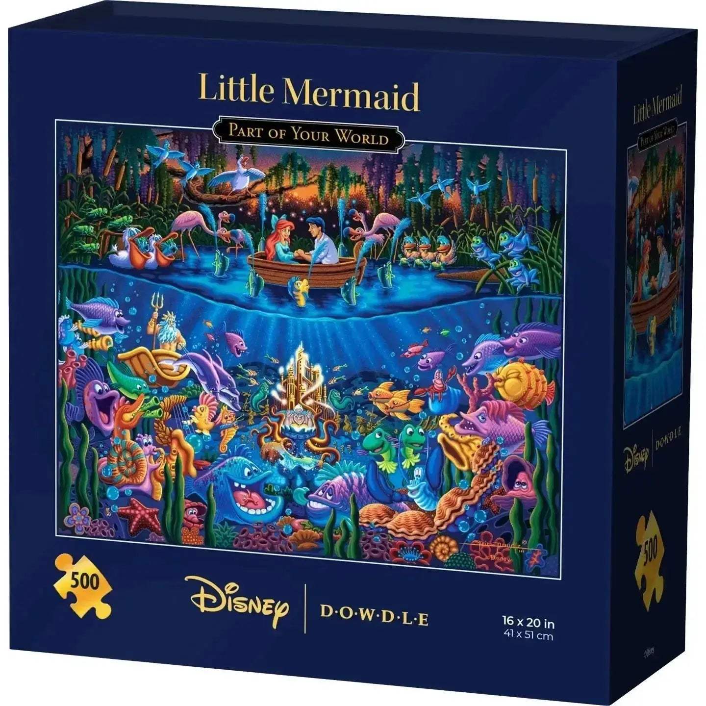 Little Mermaid Jigsaw Puzzle 500 Pieces Disney Dowdle Family Fun - ToylandEU