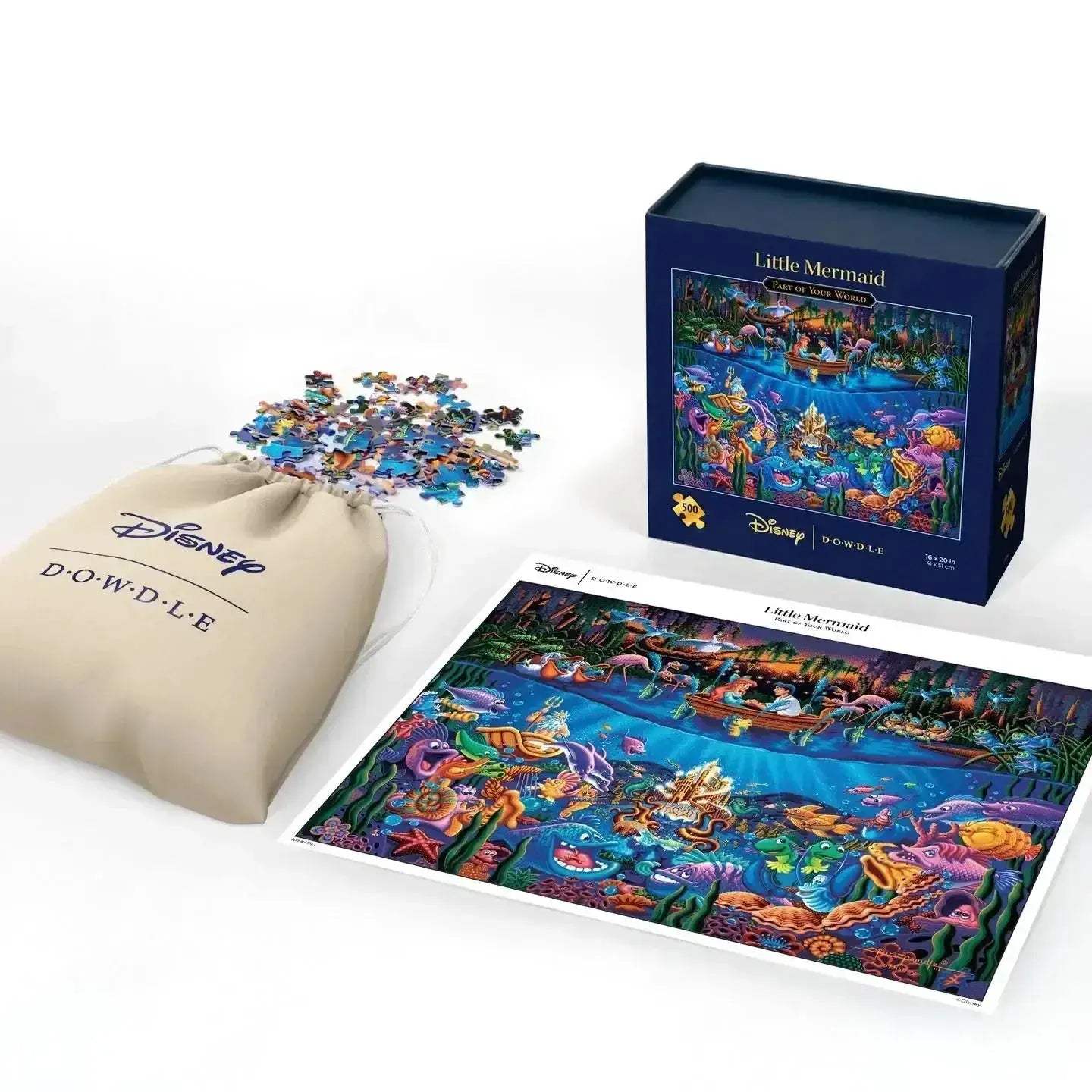 Little Mermaid Jigsaw Puzzle 500 Pieces Disney Dowdle Family Fun - ToylandEU