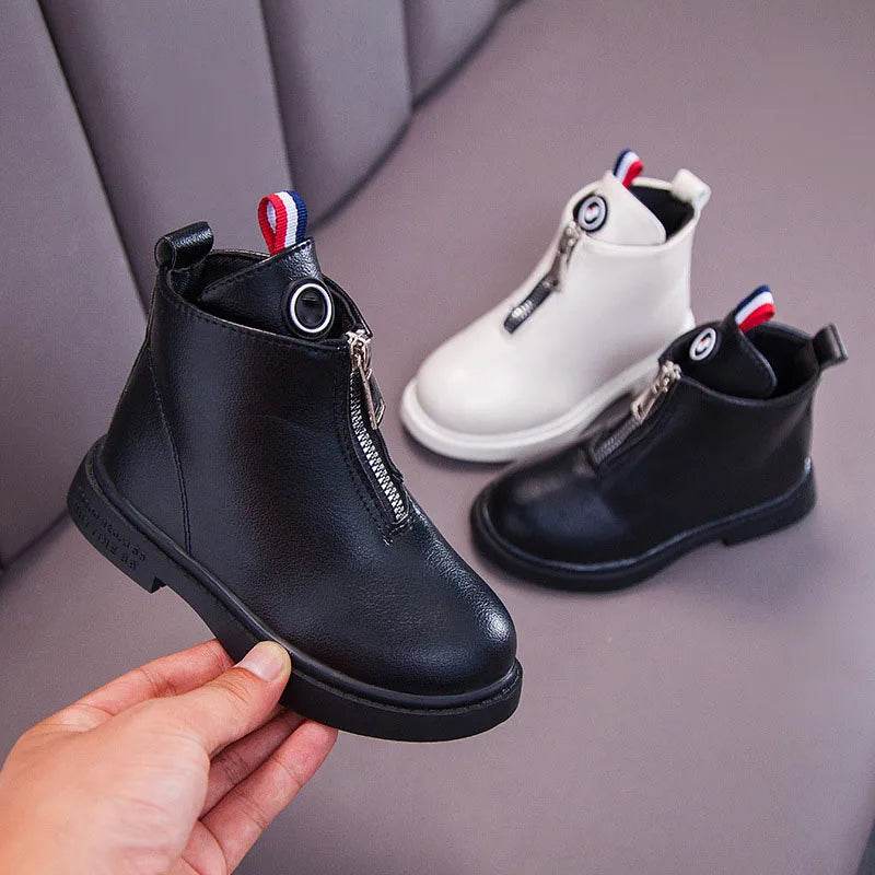 Little Princess British Style Girls' Ankle Boots for Winter and Autumn - ToylandEU