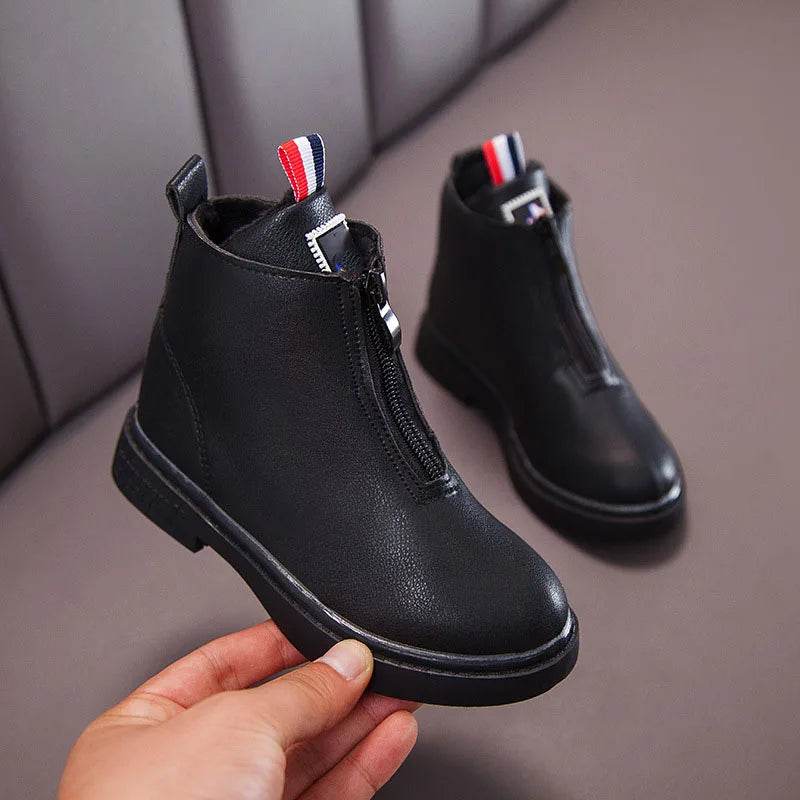 Little Princess British Style Girls' Ankle Boots for Winter and Autumn - ToylandEU