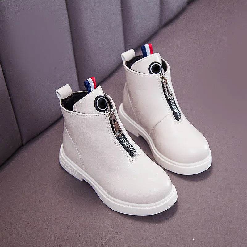 Little Princess British Style Girls' Ankle Boots for Winter and Autumn - ToylandEU