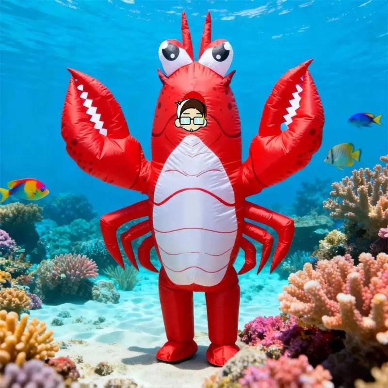  Inflatable Lobster Costume Adults Easy Inflate Unisex -  ToylandEU™