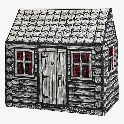  Log Cabin Tent For Kids Realistic Woodgrain Design -  ToylandEU™