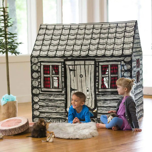 Log Cabin Play Tent for Kids