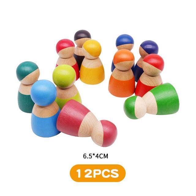 مجموعة مكعبات جسر قوس خشبي إبداعي من مونتيسوري - ١٠٠ قطعة للأطفال - ToylandEU