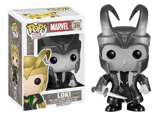 Loki Black and White Funko Pop 36 Collectible With Protector - ToylandEU