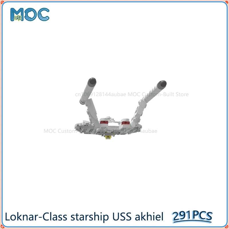 Loknar-Class Starship USS Akhiel Model MOC Building Blocks 291PCS Building Bricks MOC - ToylandEU