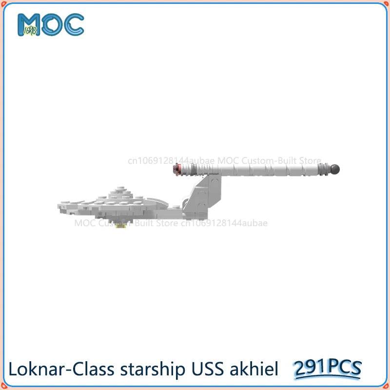 Loknar-Class Starship USS Akhiel Model MOC Building Blocks 291PCS Building Bricks MOC - ToylandEU