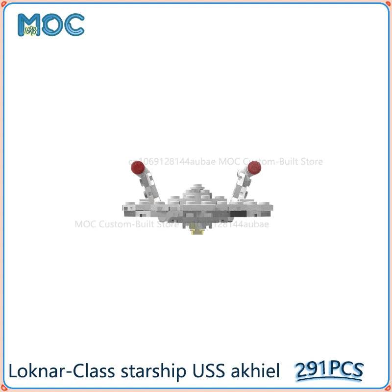 Loknar-Class Starship USS Akhiel Model MOC Building Blocks 291PCS Building Bricks MOC - ToylandEU