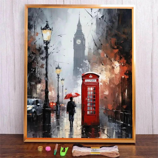  London Cityscape Cross Stitch DIY Kit 11CT/14CT - Handmade Embroidery Scenery for Modern Home Decor and Crafting -  ToylandEU™