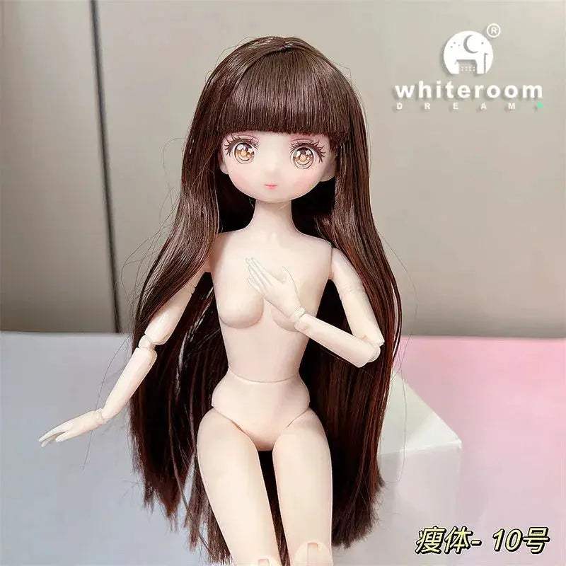 Long Haired BJD Doll 12 Inch Starlight Skyward Eyes Gift - ToylandEU