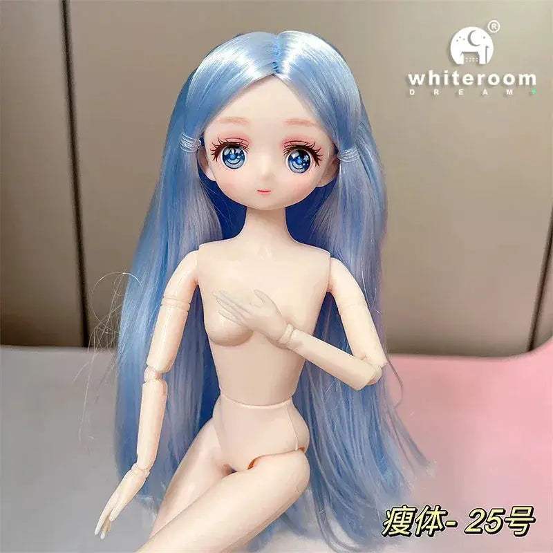 Long Haired BJD Doll 12 Inch Starlight Skyward Eyes Gift - ToylandEU