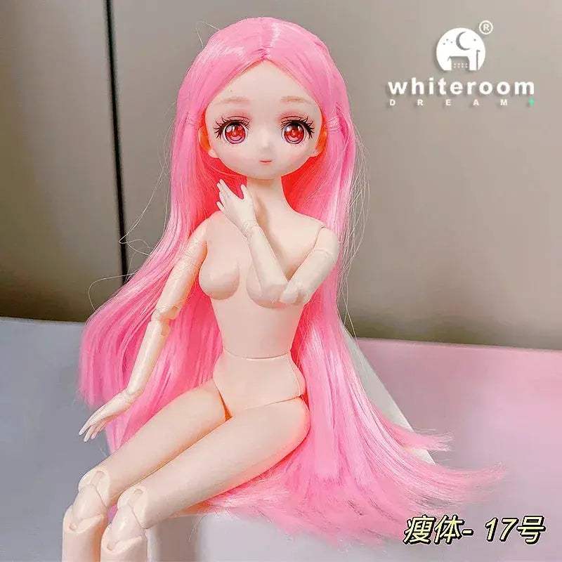 Long Haired BJD Doll 12 Inch Starlight Skyward Eyes Gift - ToylandEU