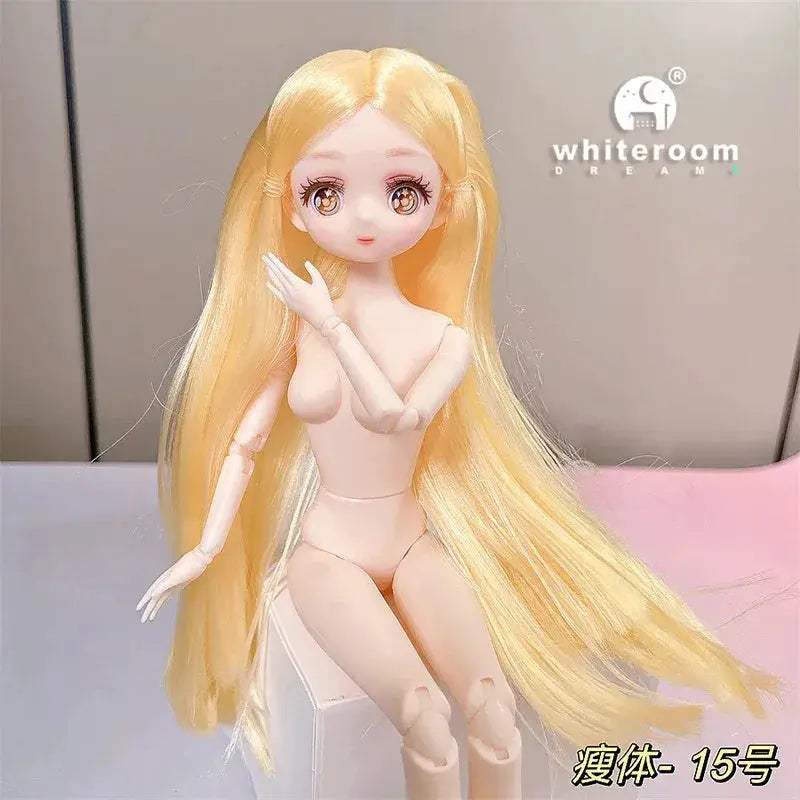Long Haired BJD Doll 12 Inch Starlight Skyward Eyes Gift - ToylandEU