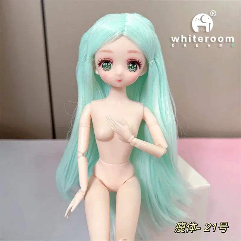 Long Haired BJD Doll 12 Inch Starlight Skyward Eyes Gift - ToylandEU