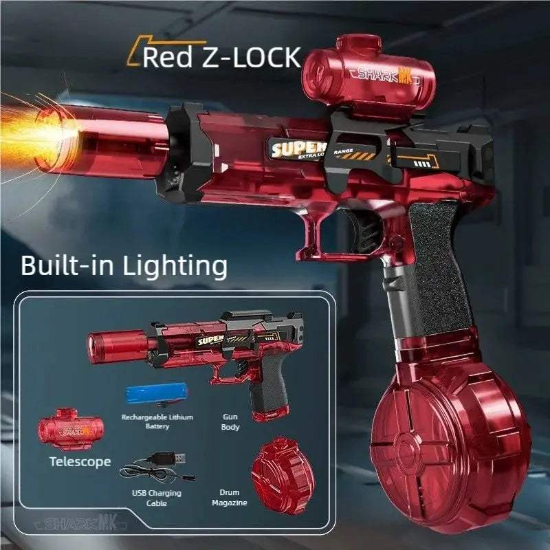 Long Range Electric Water Gun With Fire Spray And Lights - ToylandEU
