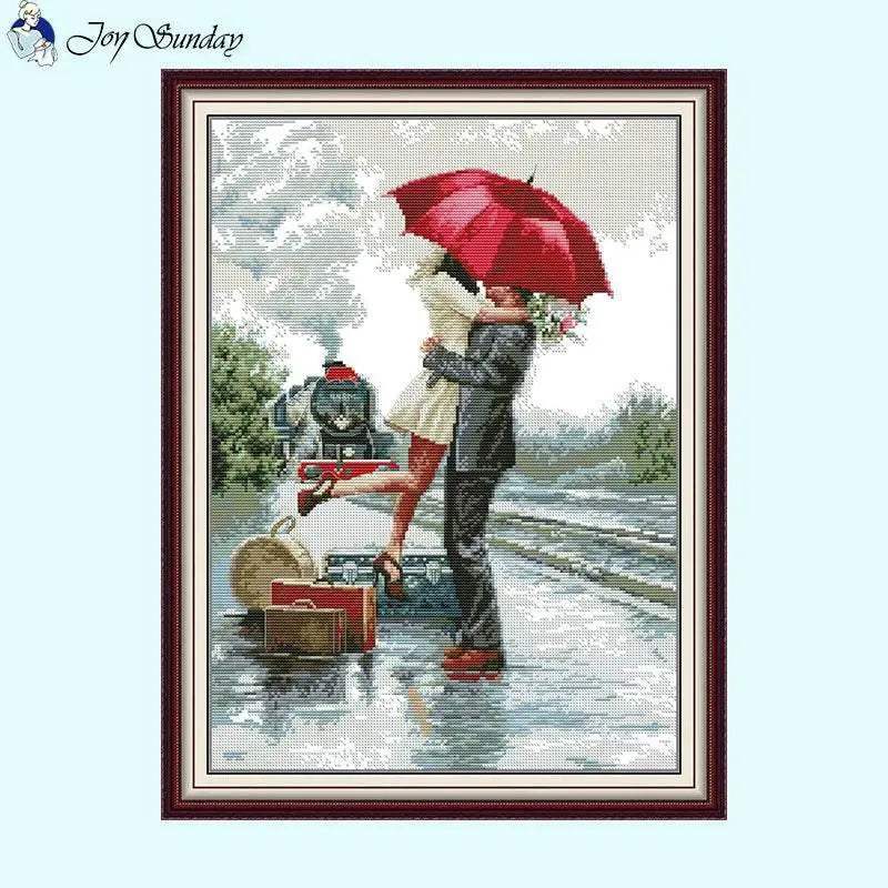 Long Time Farewell Character Cross Stitch Kits - 14ct, 16ct, 11ct Counted Printed Canvas Fabric DIY Embroidery Set for Home Decoration - ToylandEU
