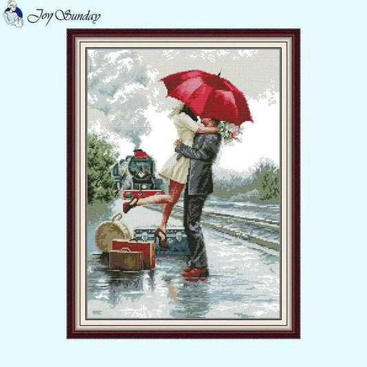 Long Time Farewell Character Cross Stitch Kits - 14ct, 16ct, 11ct Counted Printed Canvas Fabric DIY Embroidery Set for Home Decoration - ToylandEU