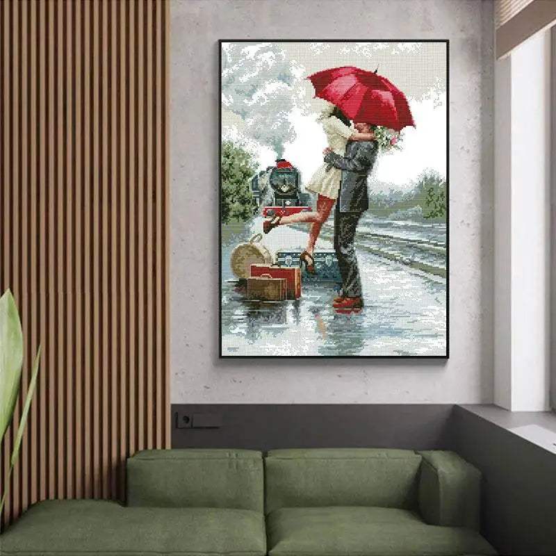 Long Time Farewell Character Cross Stitch Kits - 14ct, 16ct, 11ct Counted Printed Canvas Fabric DIY Embroidery Set for Home Decoration - ToylandEU