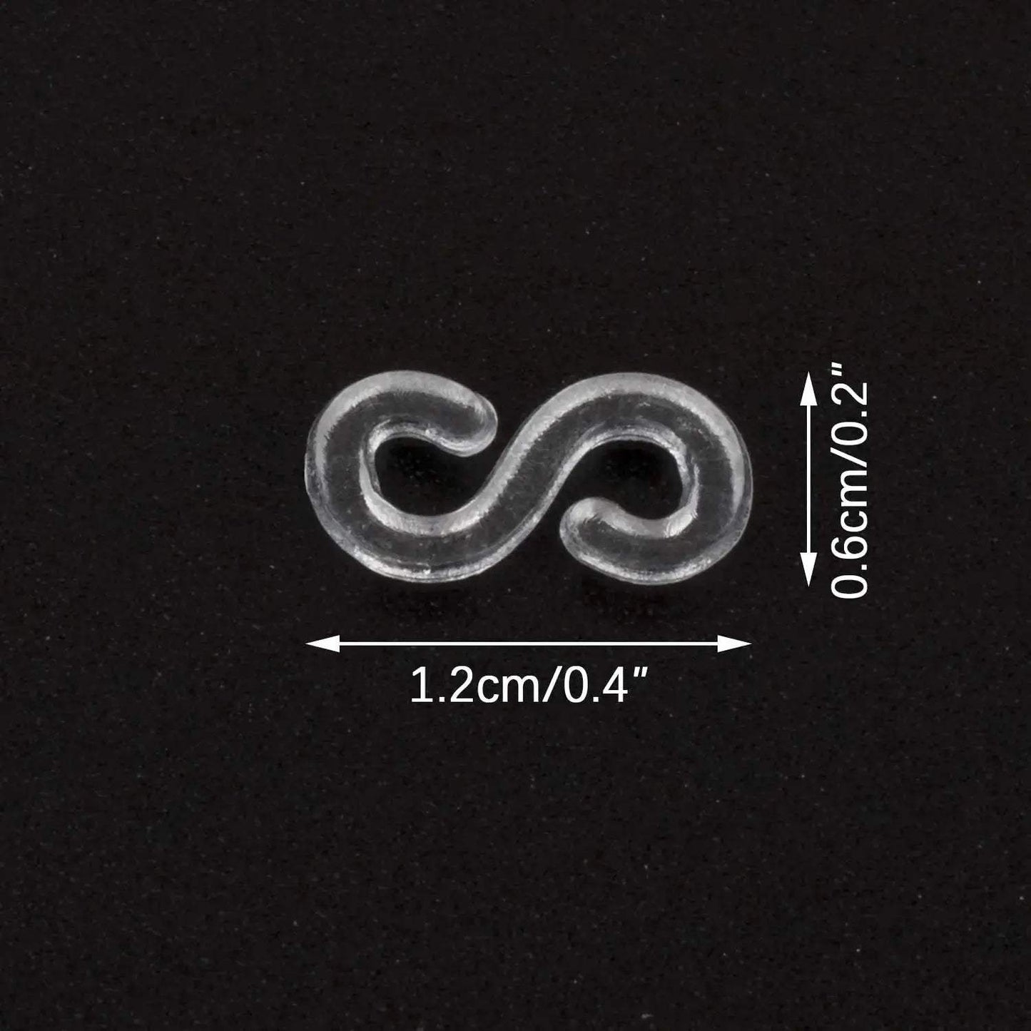 Loom Band Clips S Shape Transparent Connectors for DIY Bracelets - ToylandEU