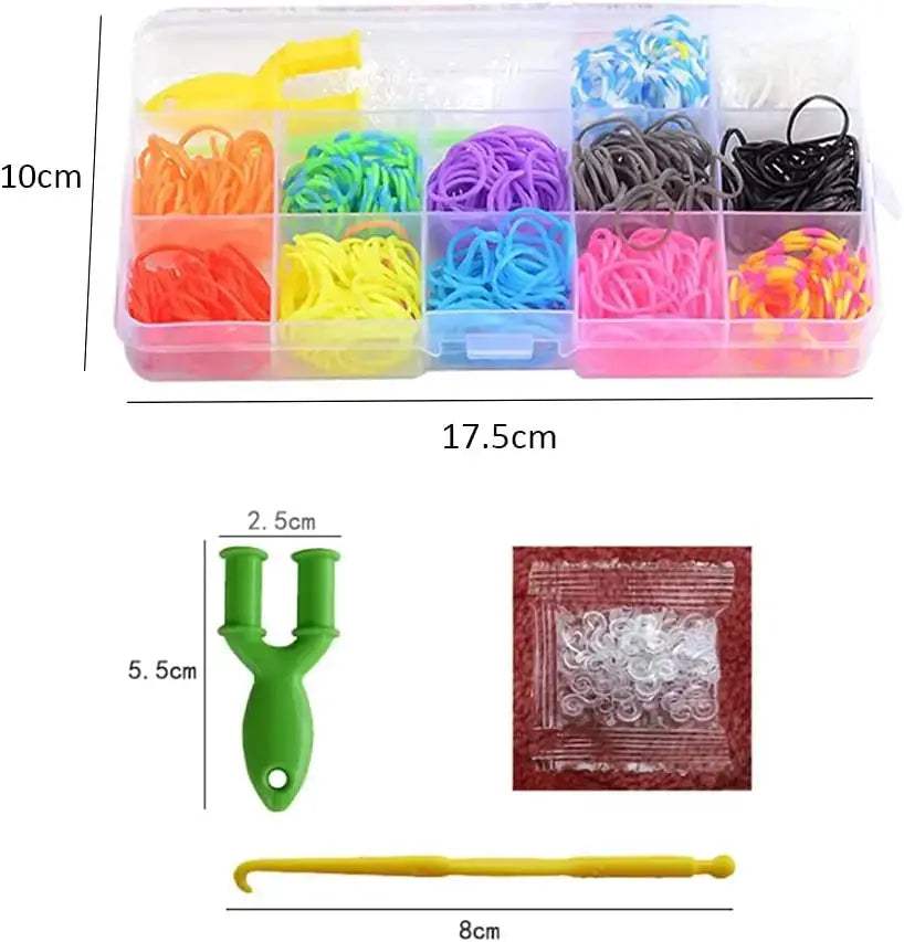 Loom Bands Bracelet Kit With 12 Vibrant Colors For Girls - ToylandEU